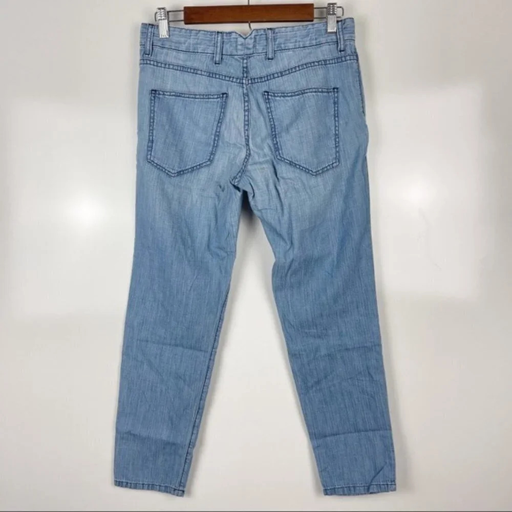 La't By L'agence Chambray Cropped Pants Size 24 - image 2
